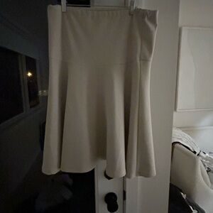 Taupe circle skirt